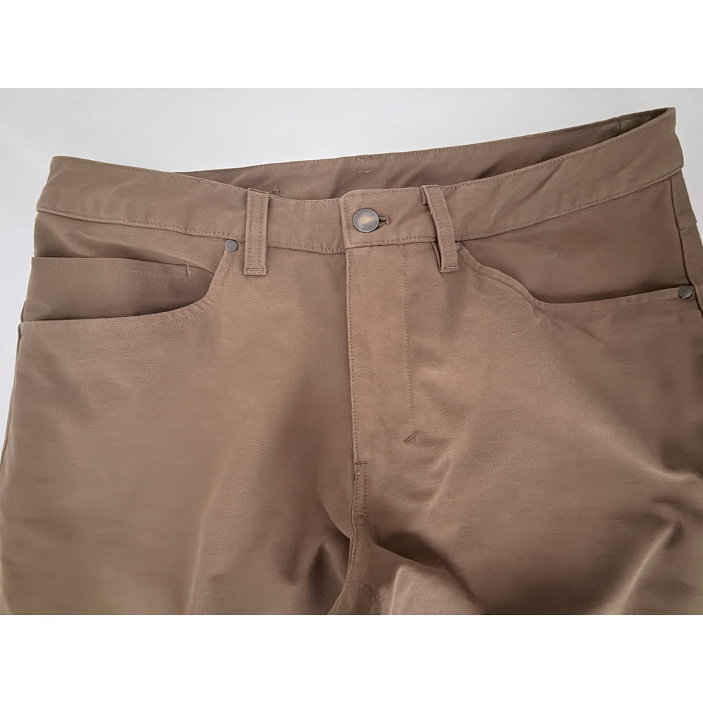 Lululemon ABC Classic Fit Pants Men's 32 Brown Stretch Casual
