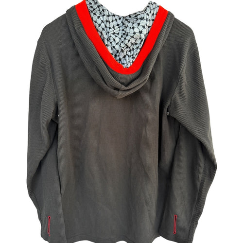 Burton DryRide Hoodie Mens Medium Black Red Snowboard Ski Pullover