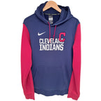 Nike Men's Navy Blue Cleveland Indians Genuine Merchandise Hoodie — front view