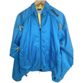 Descente Windbreaker Jacket Mens Large Blue Yellow Lightweight Full Zip