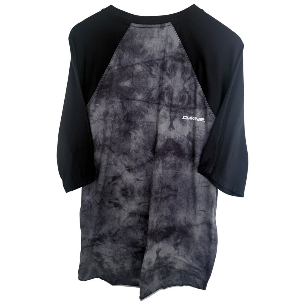 Dakine Raglan Shirt Mens XL Gray Black 3/4 Sleeve Surf Skate MTB Jersey