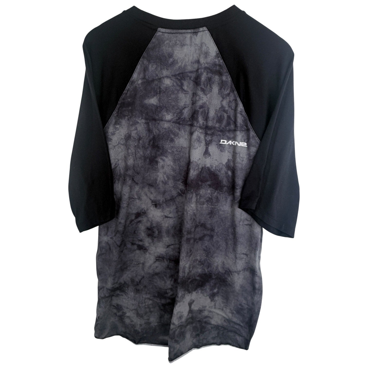 Dakine Raglan Shirt Mens XL Gray Black 3/4 Sleeve Surf Skate MTB Jersey