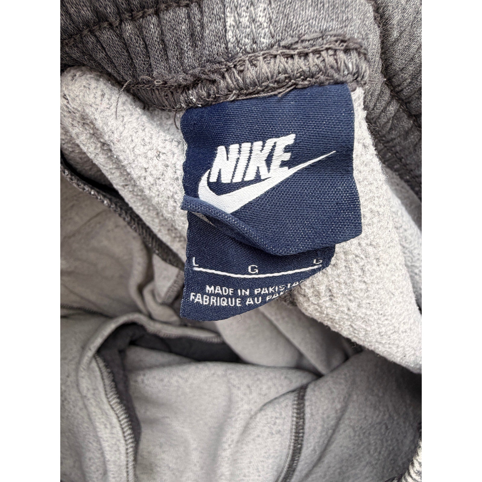 Nike Sweatpants Mens Large Gray Fleece Joggers Athletic Lounge