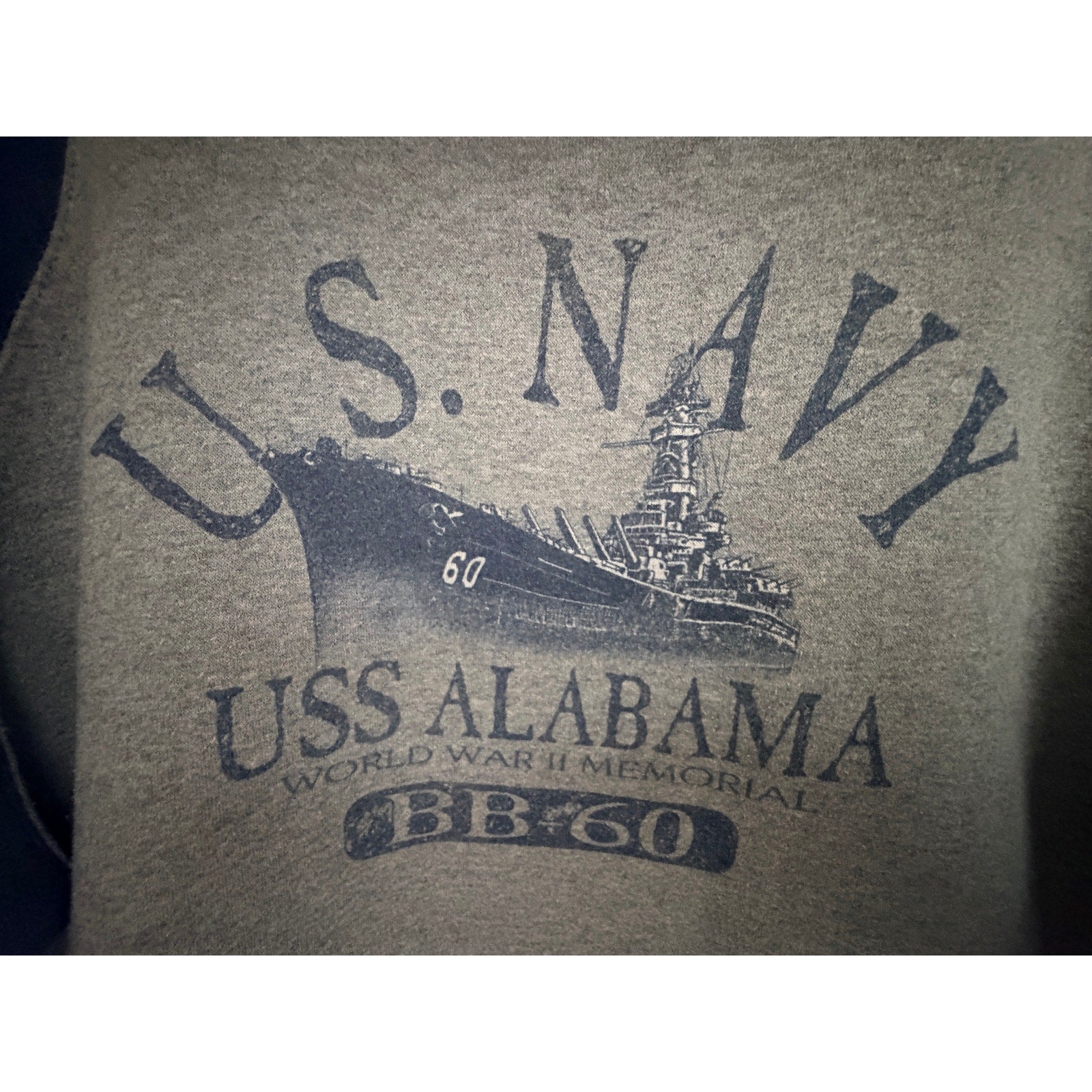 Prairie Mountain USS Alabama Hoodie Mens XXL