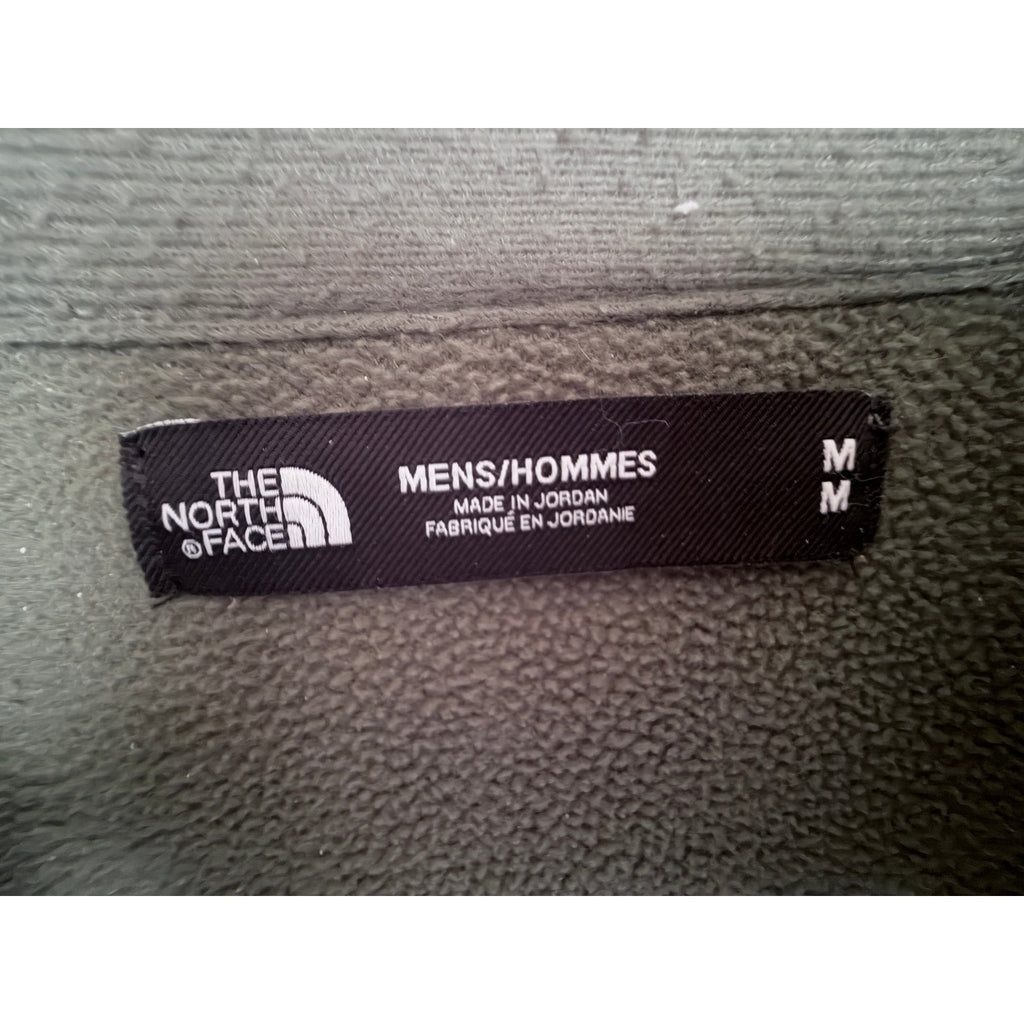 The North Face Men's Full Zip Fleece Jacket Medium Green Stretch Outdoor