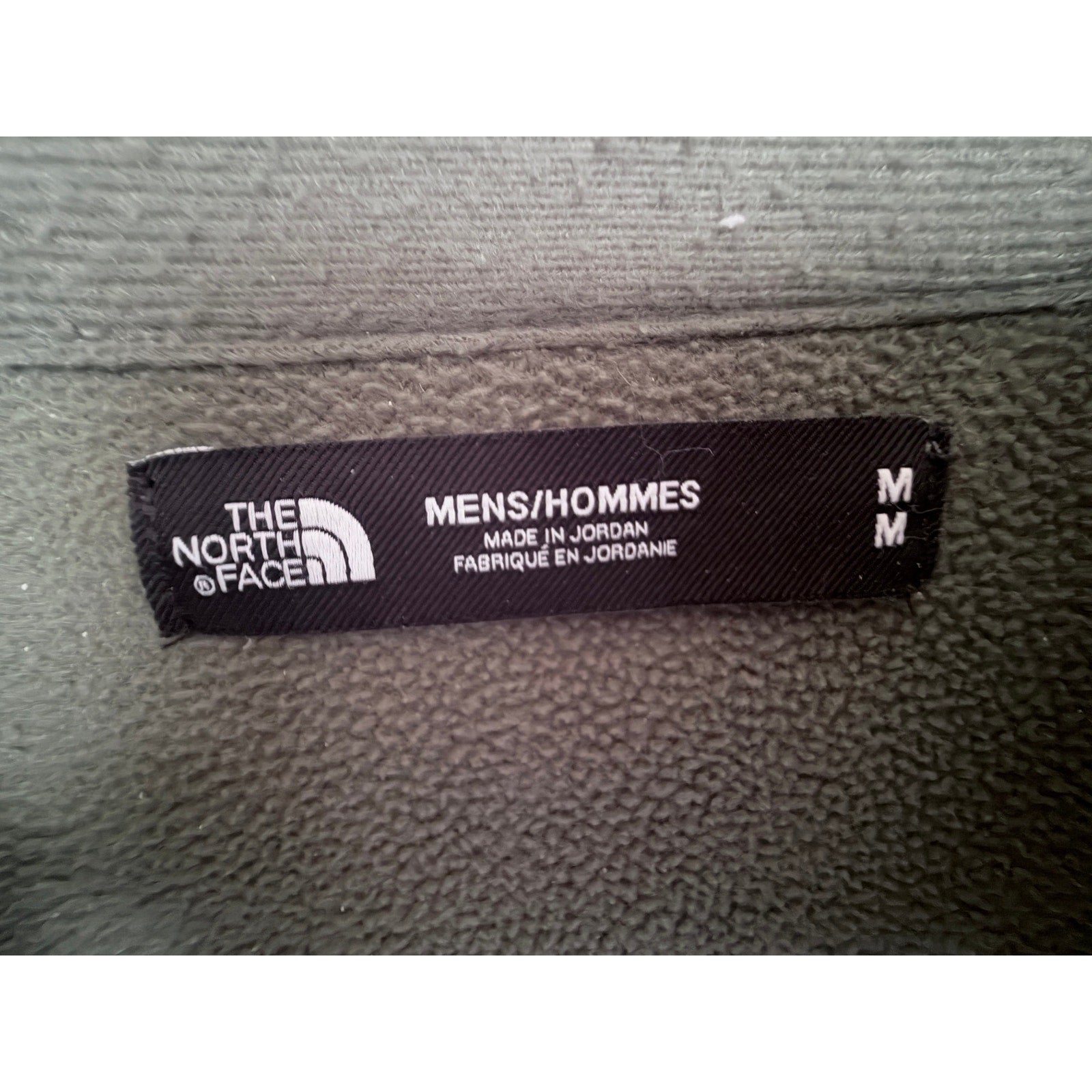 The North Face Men's Full Zip Fleece Jacket Medium Green Stretch Outdoor