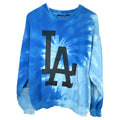 Hip And Bone LA Dodgers Sweatshirt Mens Large Blue Tie Dye Crewneck