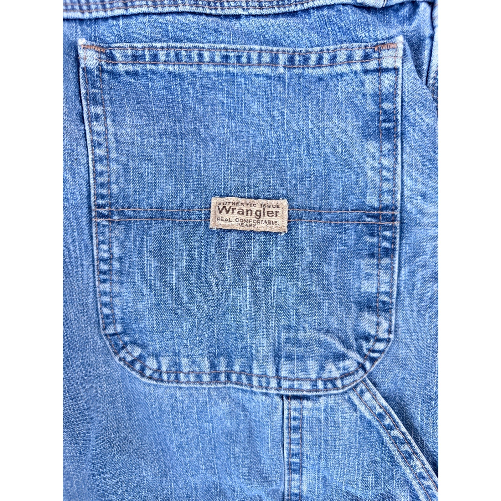 Wrangler Carpenter Jeans 36x32 Blue Denim Work Pants