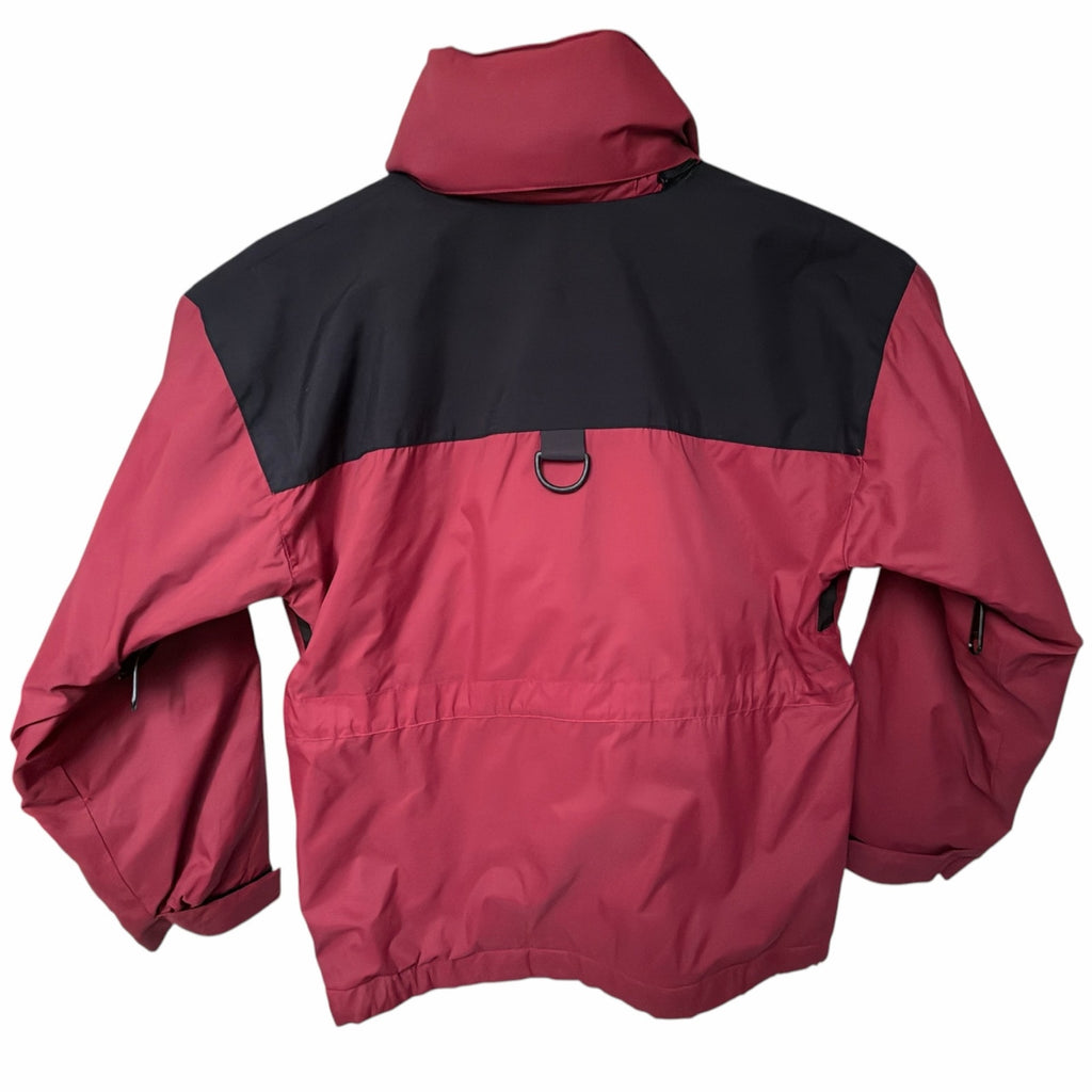 The North Face Gore-Tex Ski Jacket Boys Medium Red Black Fleece Lined Hooded