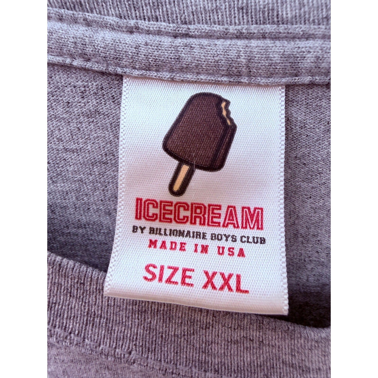 Icecream BBC Graphic T Shirt Mens XXL Gray Billionaire Boys Club USA Made