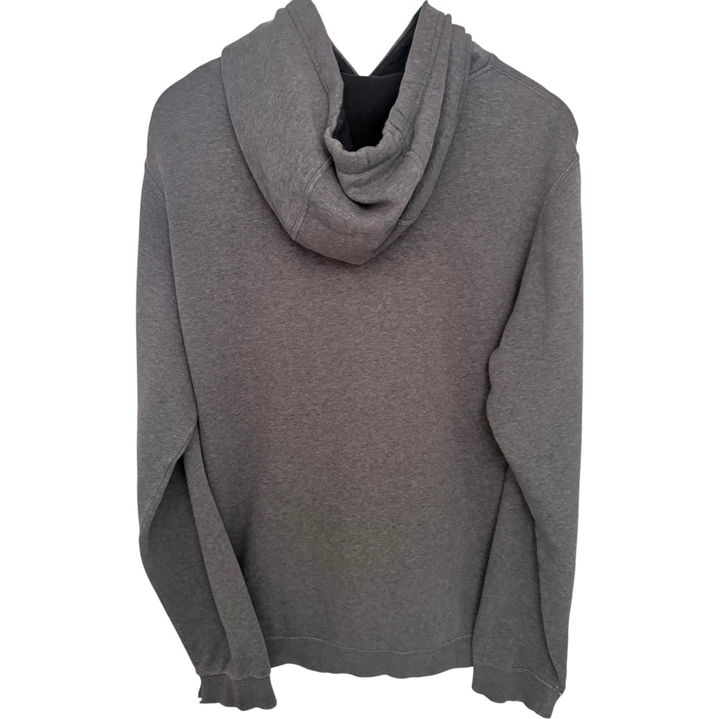 Nike Men's Gray Full-Zip Fleece Oversized Hoodie — back view