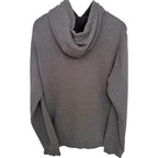 Nike Men's Gray Full-Zip Fleece Oversized Hoodie — back view
