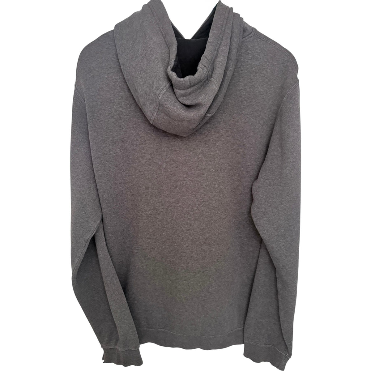 Nike Men's Gray Full-Zip Fleece Oversized Hoodie — back view