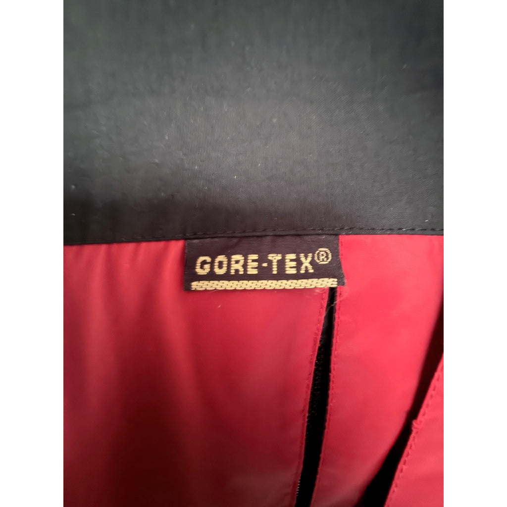 The North Face Gore-Tex Ski Jacket Boys Medium Red Black Fleece Lined Hooded