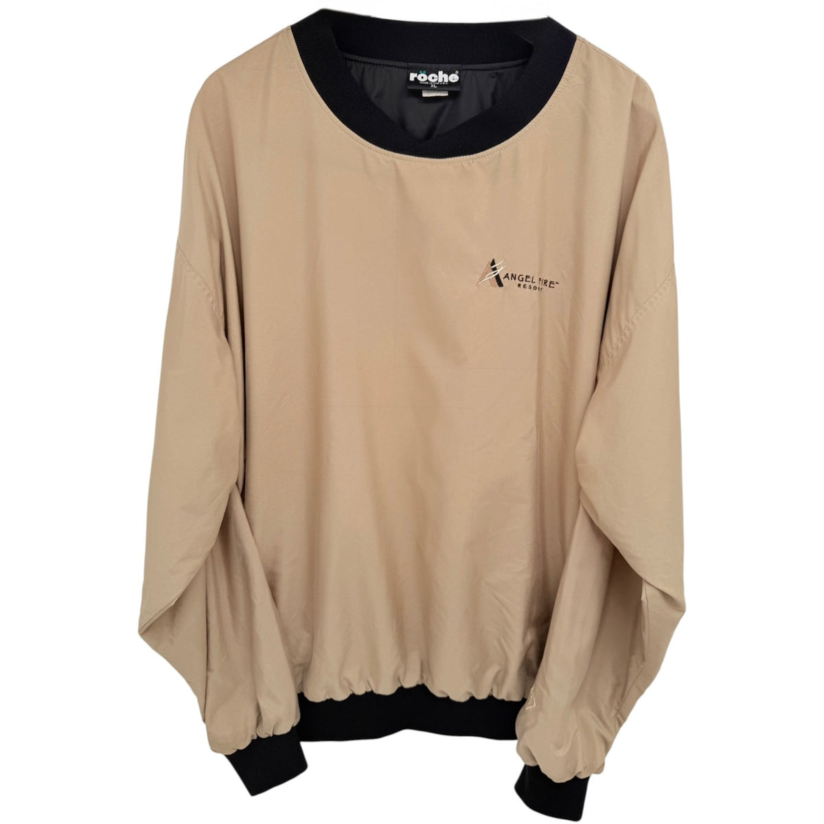 röche Men's Beige Crewneck Jacket — front view