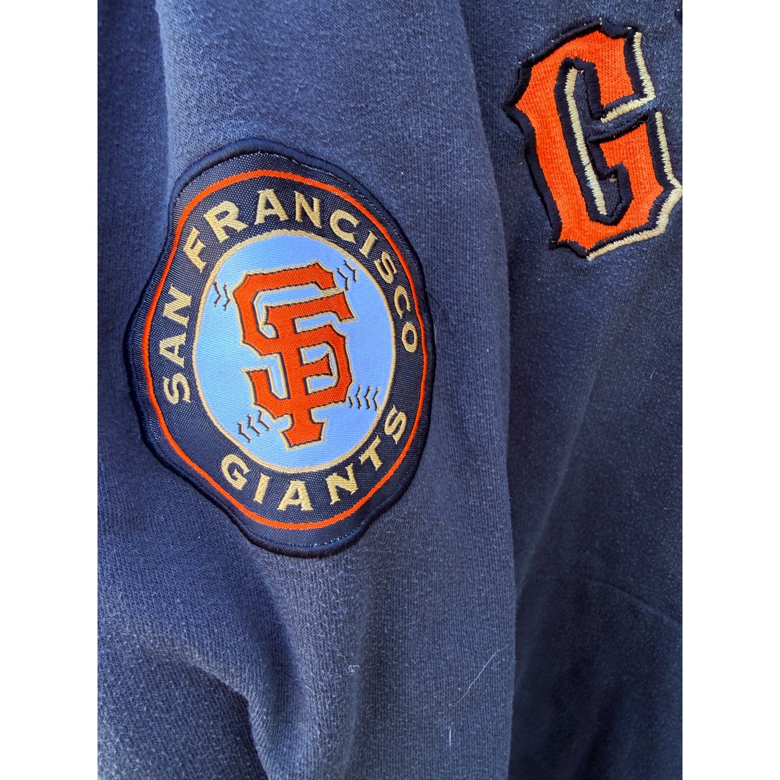 San Francisco Giants Majestic Hoodie Medium Black Orange