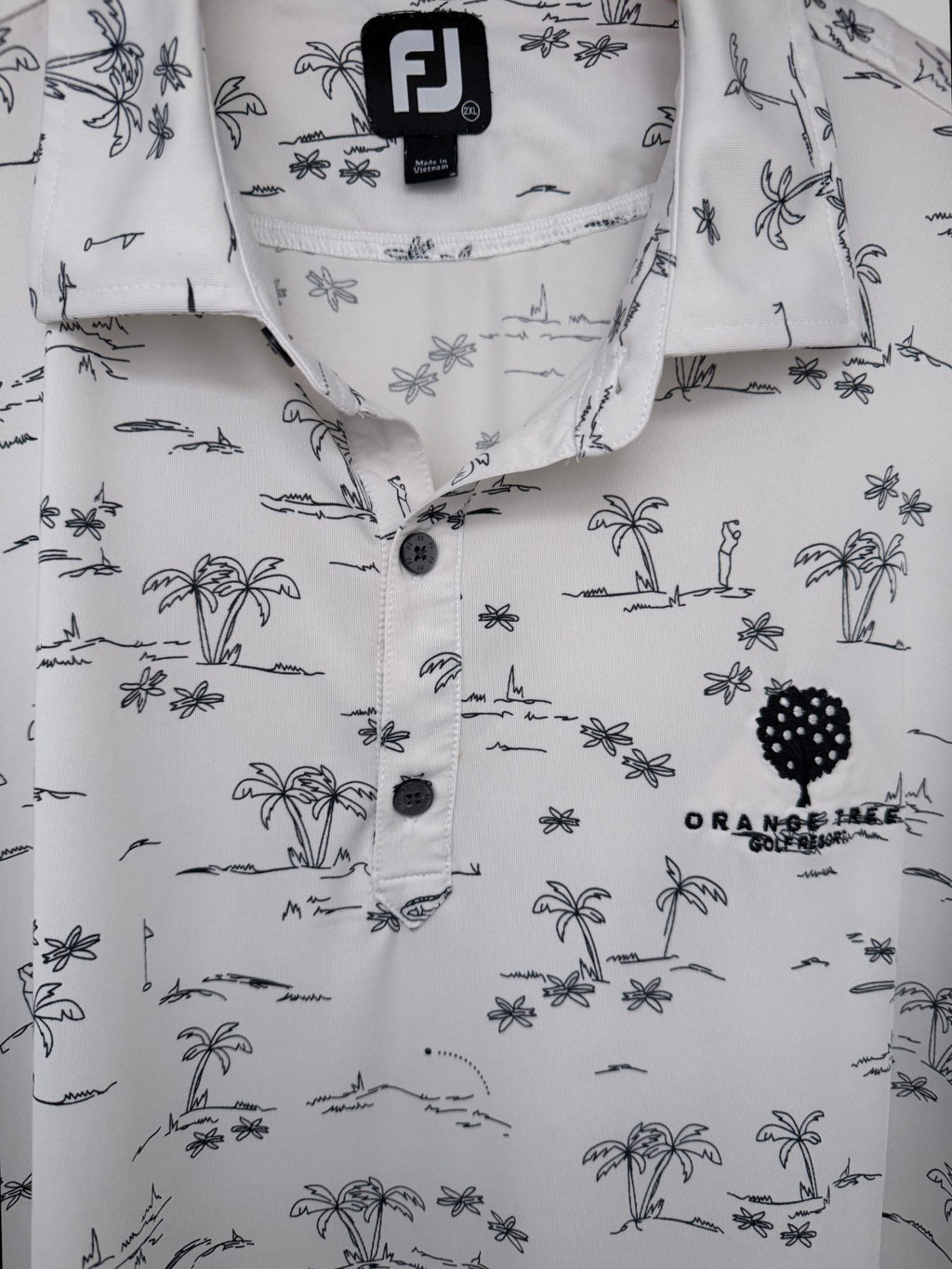 FootJoy Men's White Orange Tree Golf Resort Polo — view 3