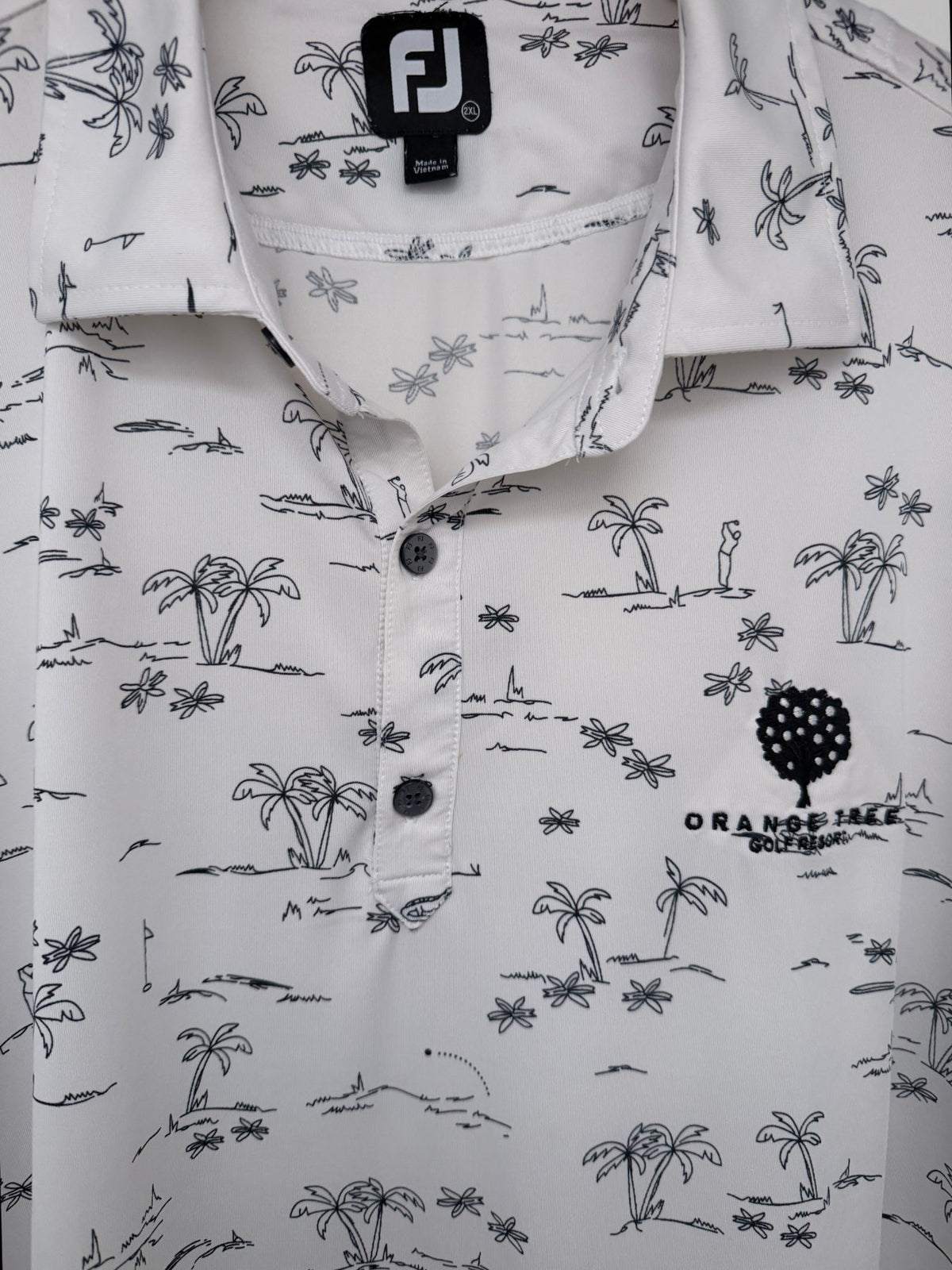 FootJoy Men's White Orange Tree Golf Resort Polo — view 3