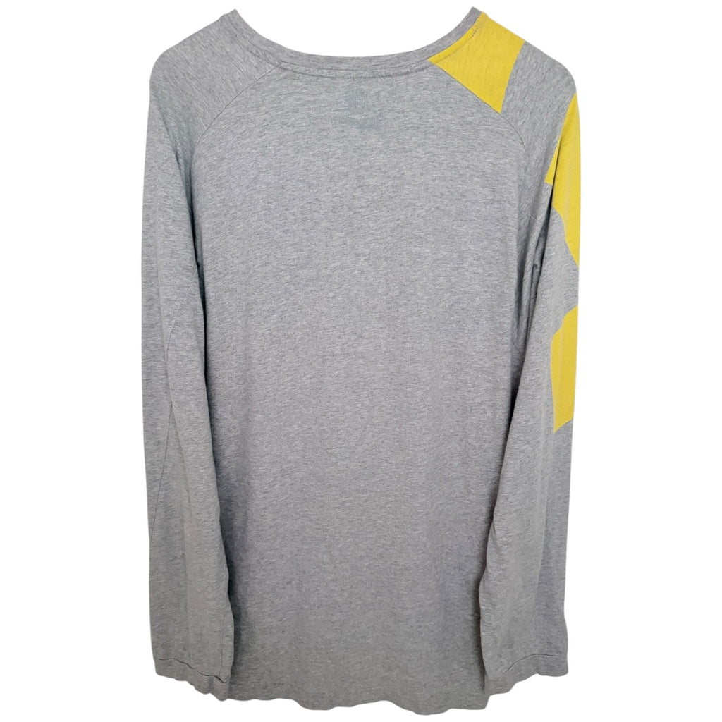 Husqvarna Men's Gray Husqvarna Motorcycles Colorblock Raglan T-Shirt — back view