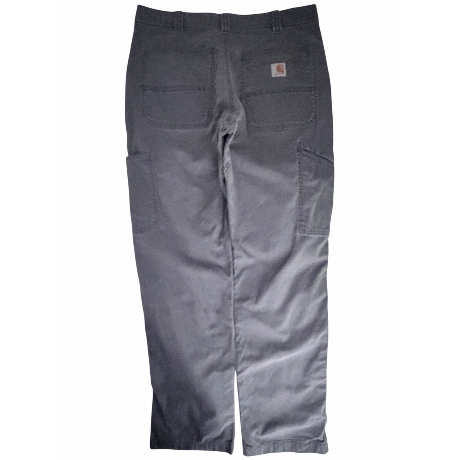 Carhartt Rugged Flex Double Front Utility Work Pants Mens Gray 32x32 Relaxed Fit