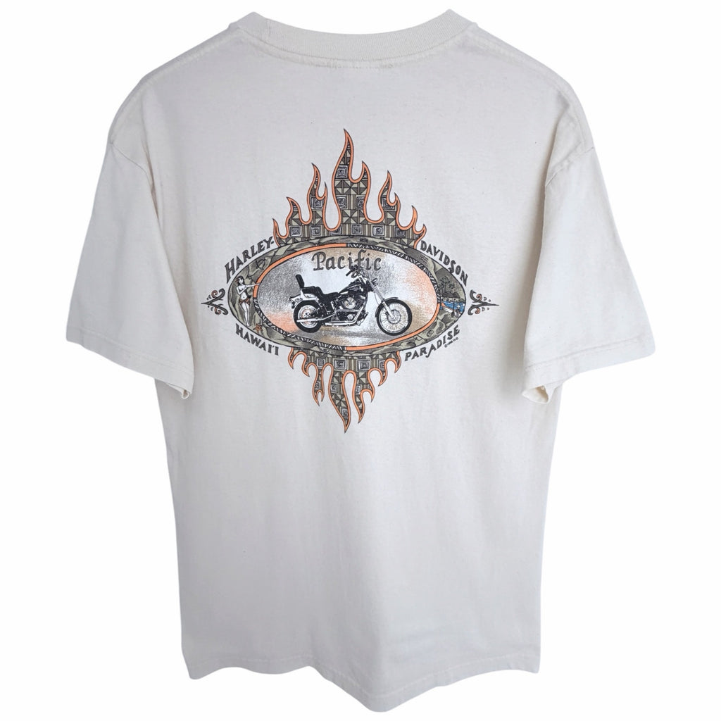 Harley-Davidson Pacific Hawaii Paradise T Shirt Mens Large Made USA 100% Cotton