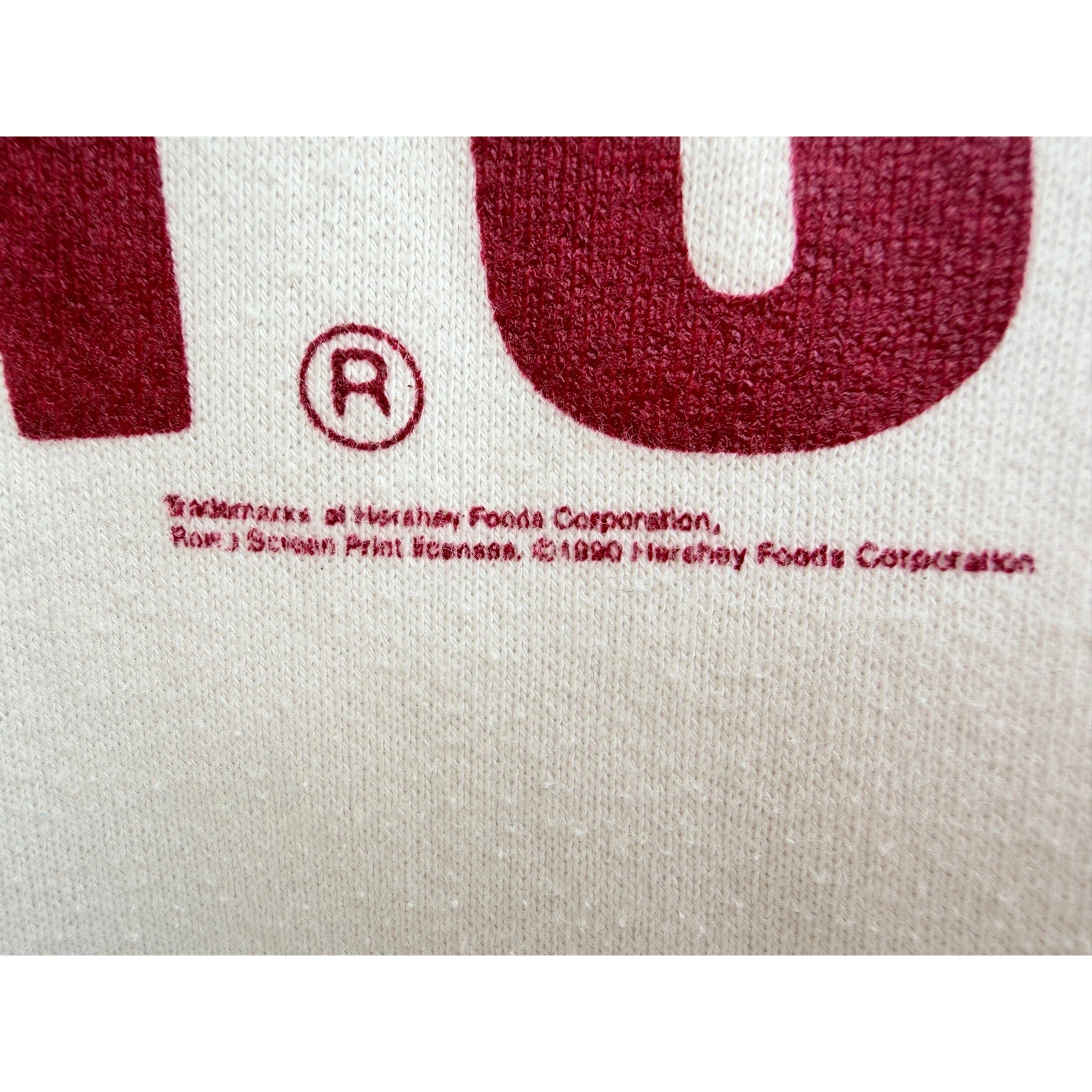 Vintage Hersheys Sweatshirt Mens XL White Crewneck USA Made Pullover