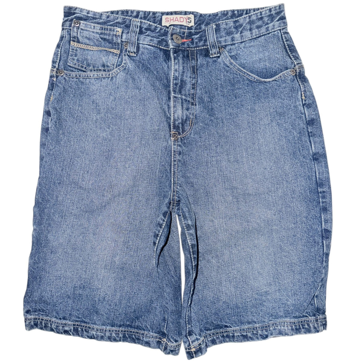 SHADY LTD Men's Blue Cargo Shorts — front view