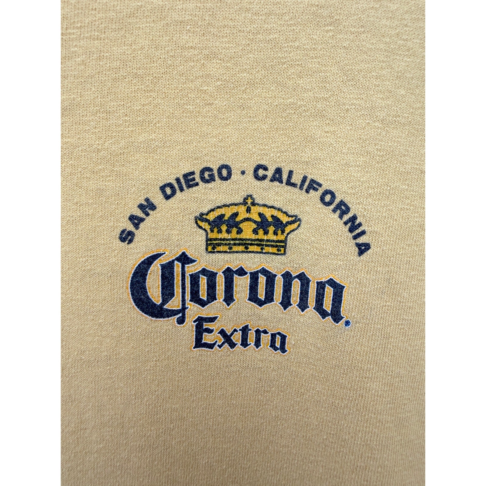Corona Extra Graphic T Shirt Mens 2XL Yellow San Diego California Beer Tee