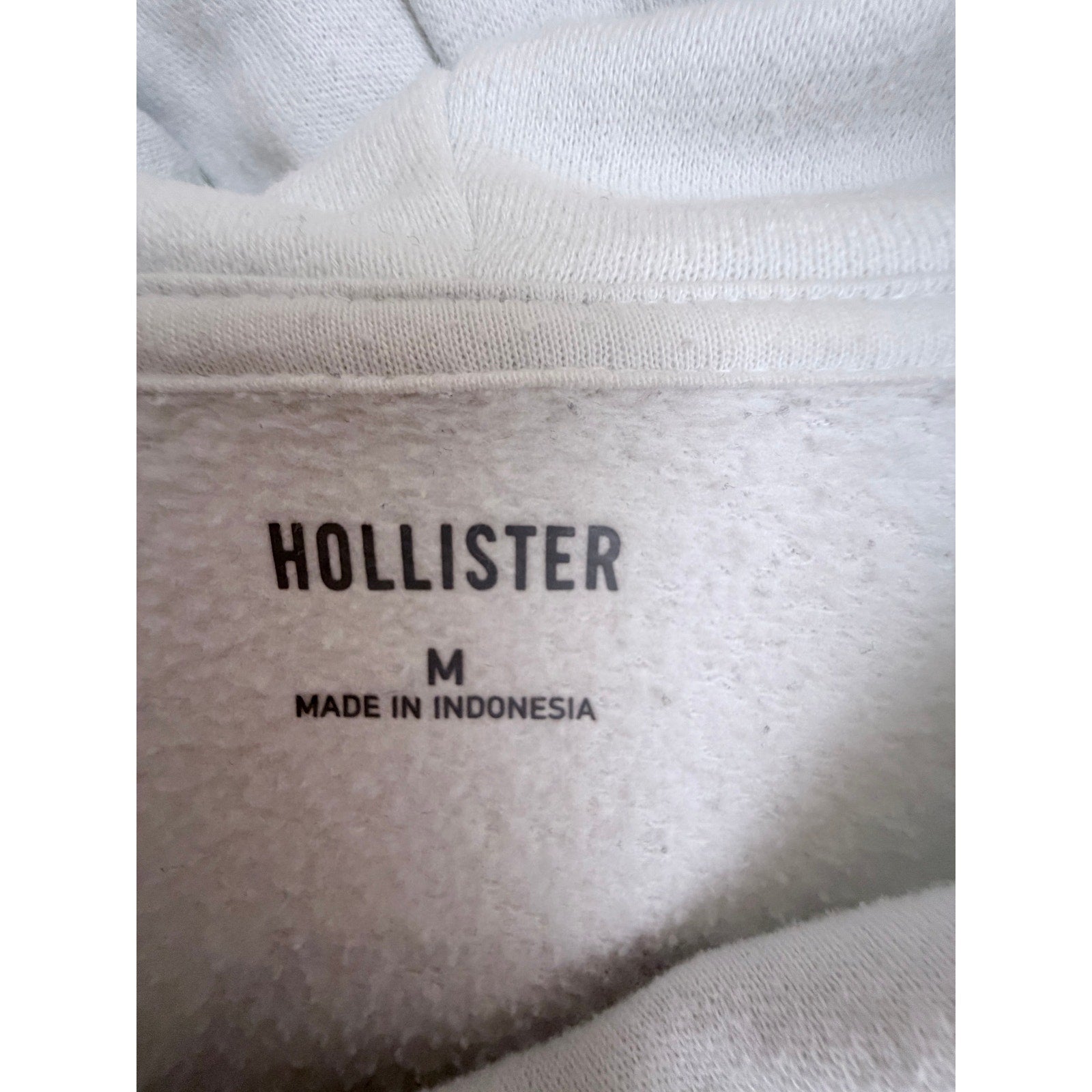 Hollister Chicago USA Aloha Hoodie Womens Medium White Oversized Pullover