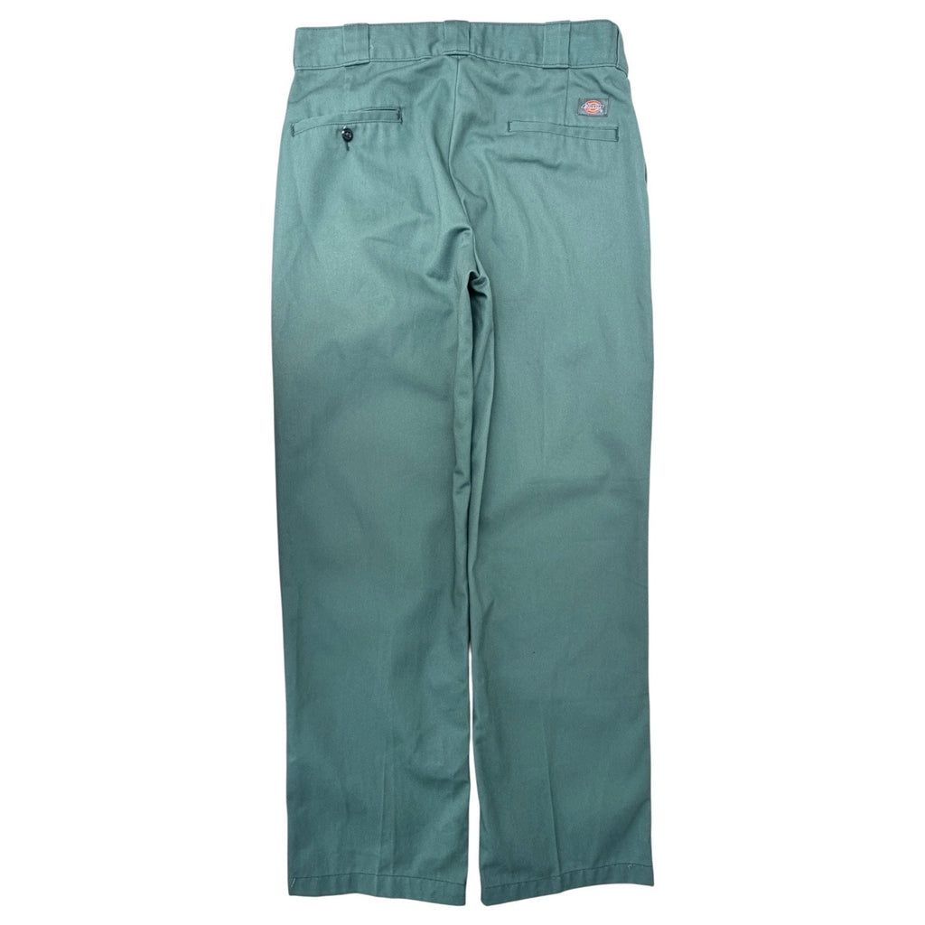 Dickies Mens Pants 34x32 Green Original Fit Workwear Straight Leg Chinos