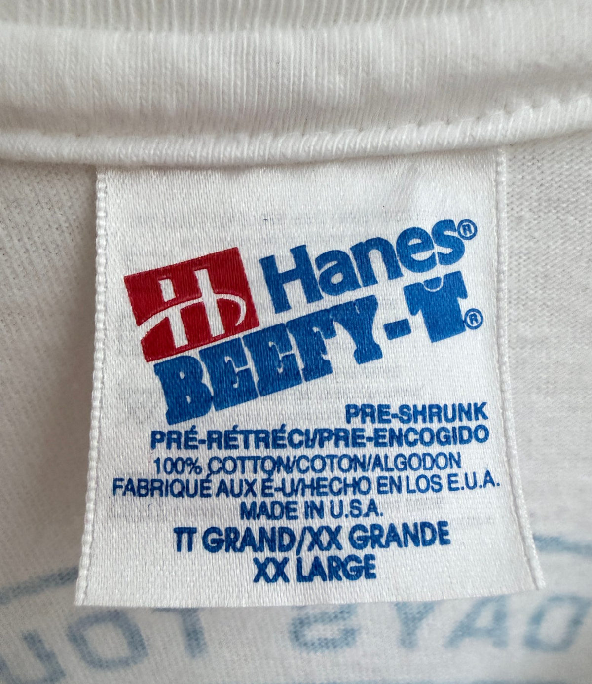 Hanes Men's White Sedona Days Tournament 1993 Slow Pitch Softball Classic Crewneck T-Shirt — brand label