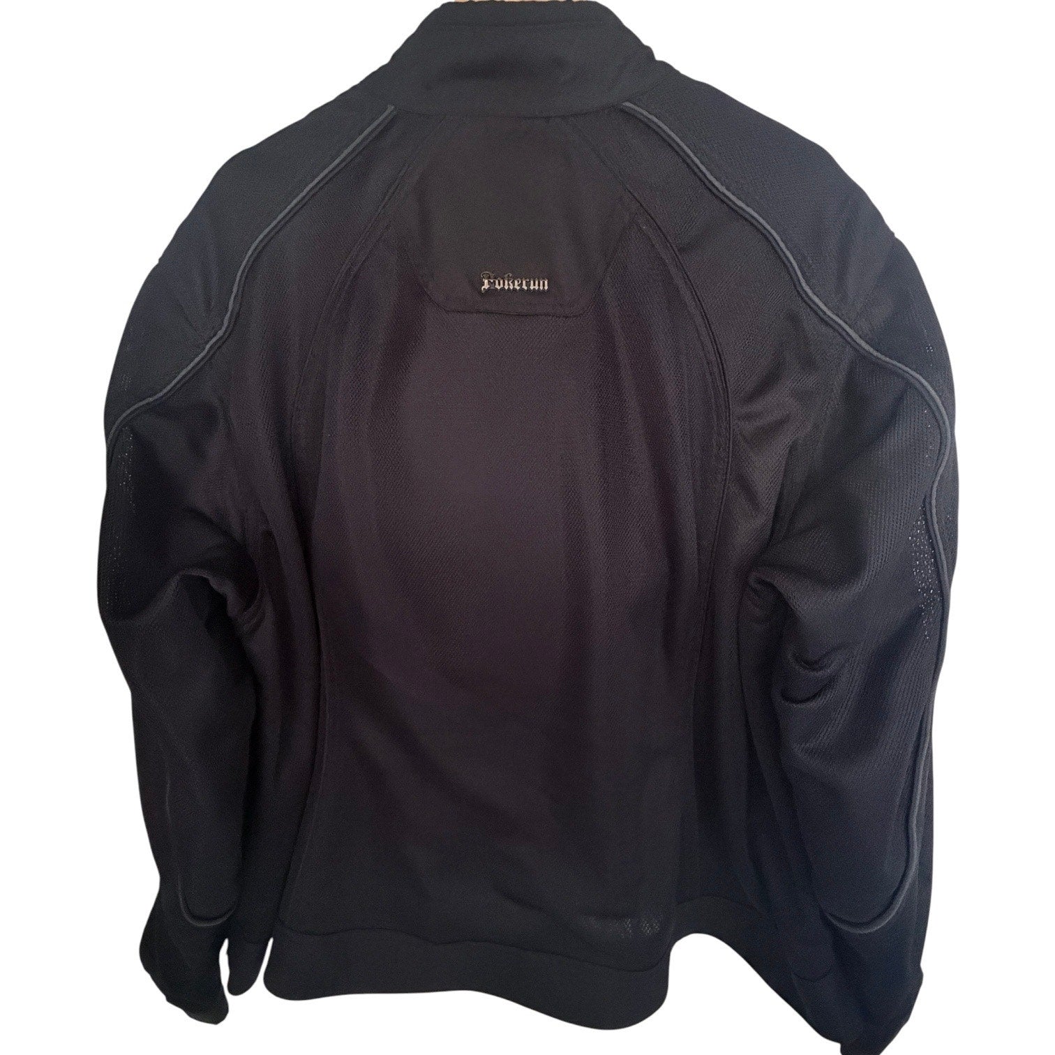 Pokerun Wild Annie Mens L Motorcycle Jacket Black Mesh CE Armor Riding Carbolex