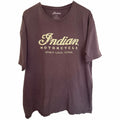 Indian Motorcycle Spirit Lake Iowa Mens XL Brown Graphic Tee