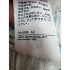 Levi's Vintage Striped Denim Shortall Overalls Women's Small detail image 7