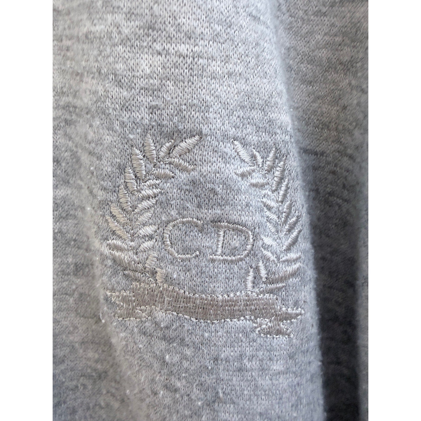 Christian Dior Monsieur Quarter Zip Sweatshirt Mens Large Gray Blue Pullover