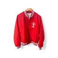 Vintage Allis Chalmers Bears Satin Varsity Jacket Mens Large Red