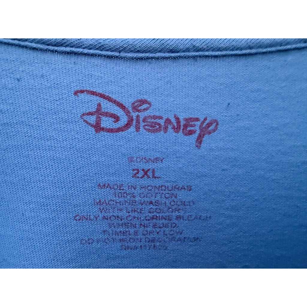 Disney Dumbo Graphic T Shirt Mens 2XL Blue Vintage Style Cartoon Tee