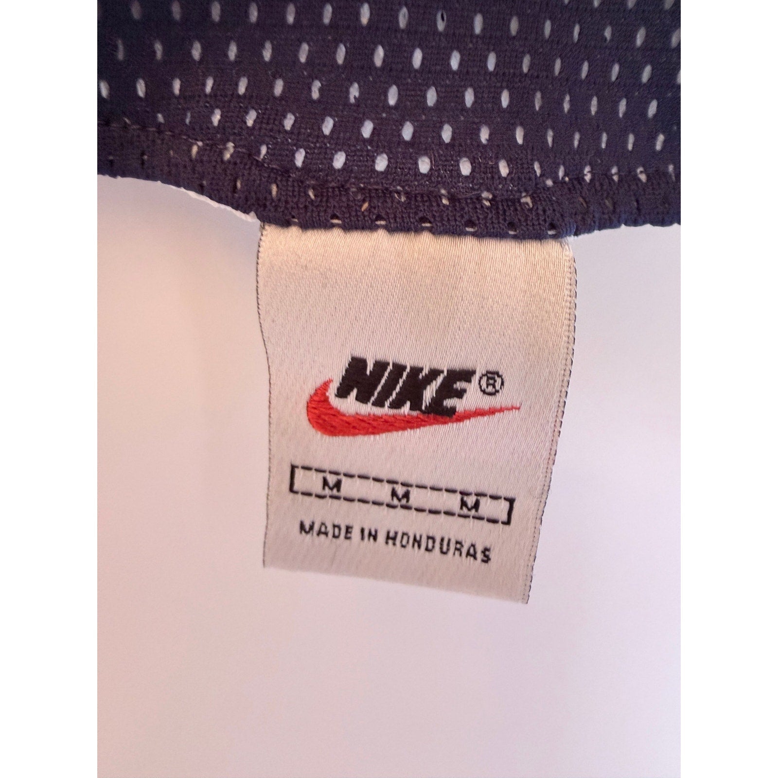Nike Reversible Mesh Tank Top Mens Medium Blue White Swoosh Athletic