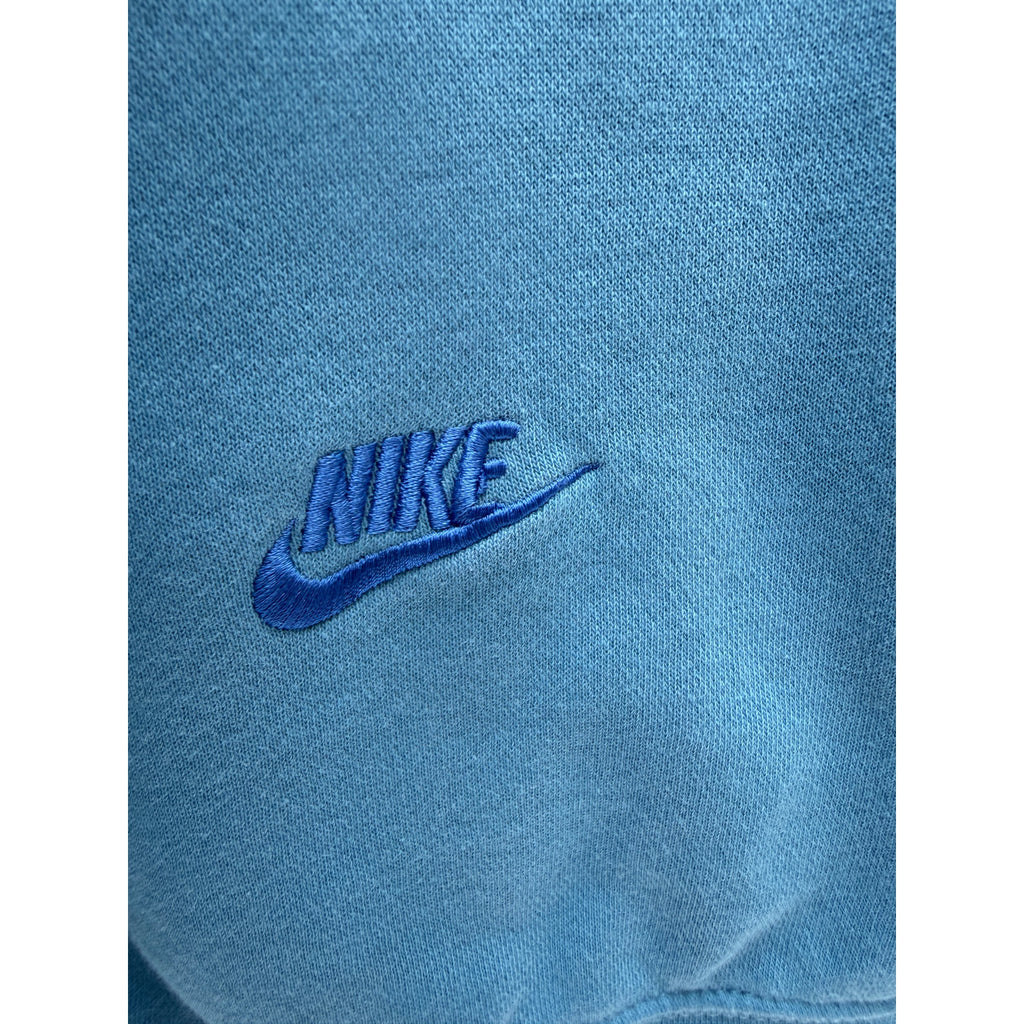 Nike Sweatshirt Mens Large Blue Crewneck Embroidered Swoosh Logo Pullover