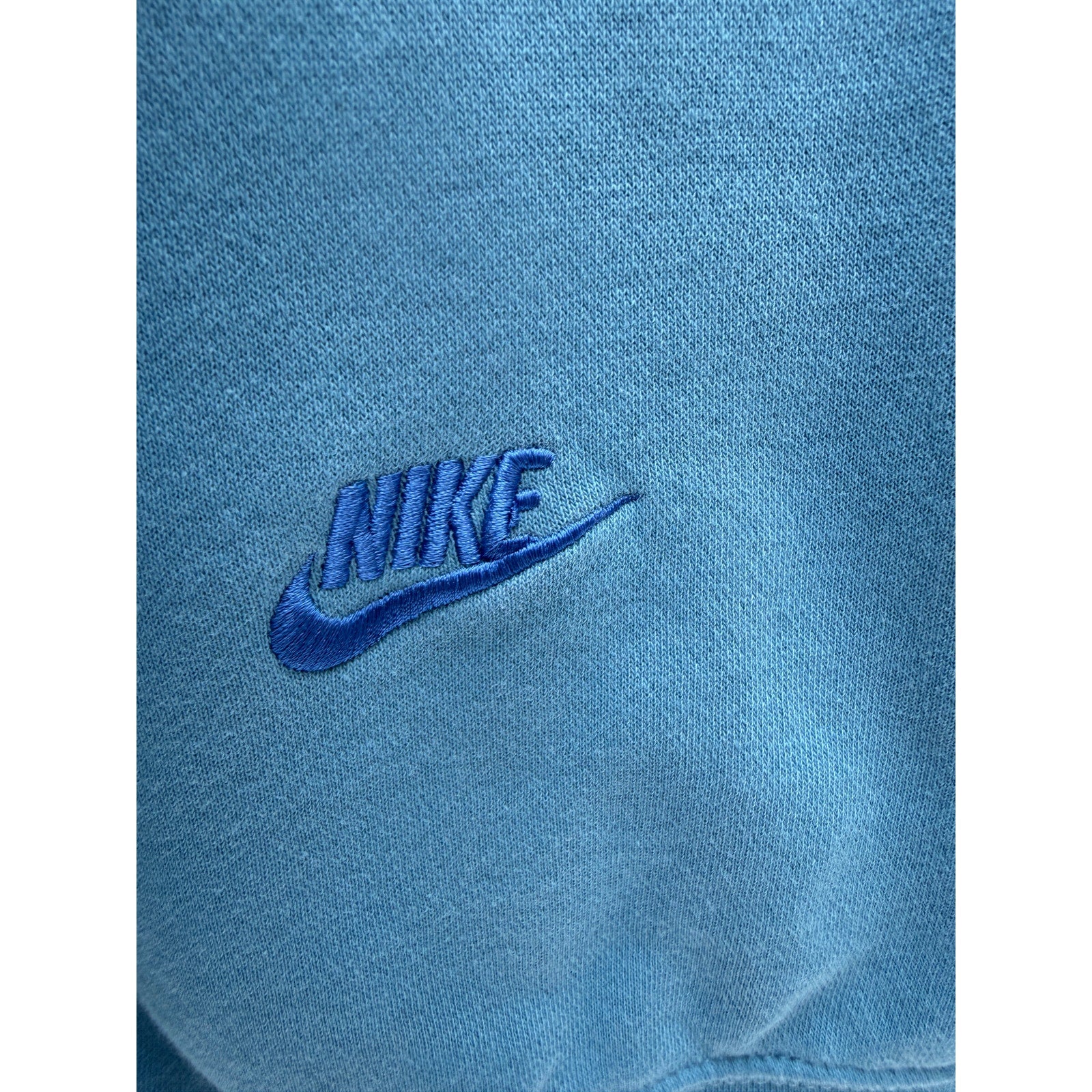 Nike Sweatshirt Mens Large Blue Crewneck Embroidered Swoosh Logo Pullover