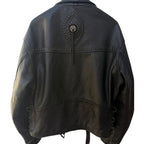 Leather Mill Western Biker Leather Jacket Mens 46 - product photo 2
