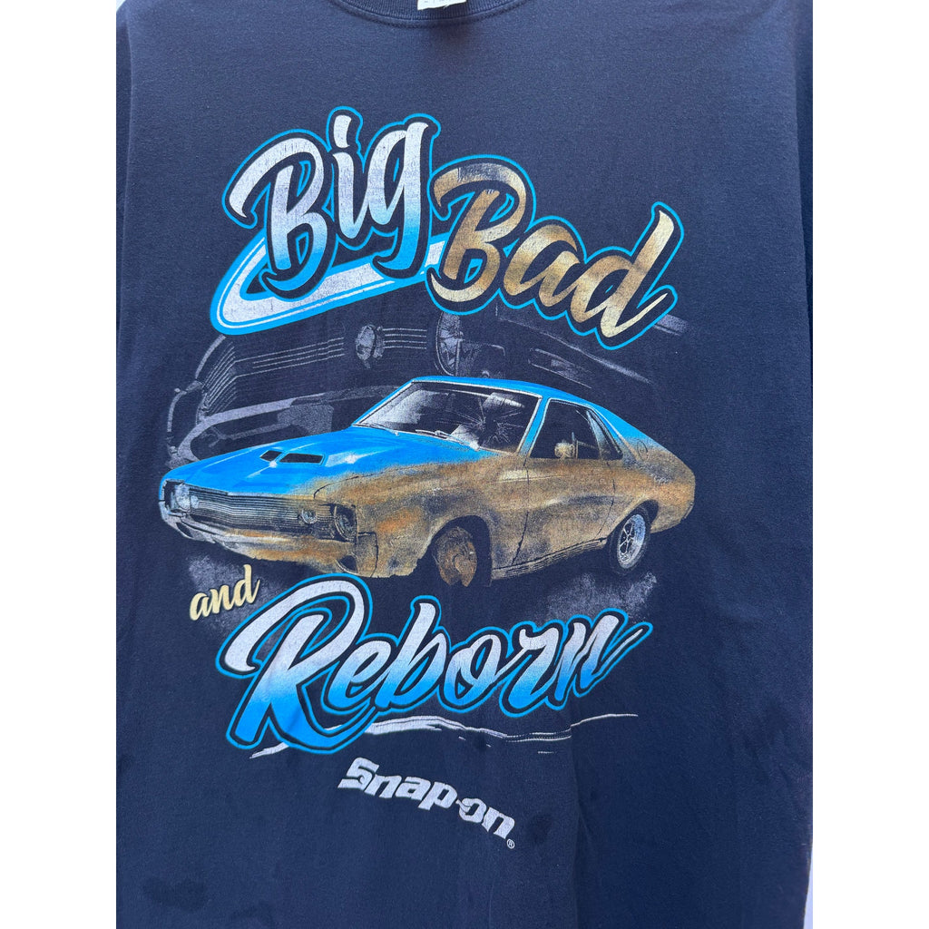 Snap-on Big Bad And Reborn Graphic T Shirt Mens XL Black Car Graphic Tee