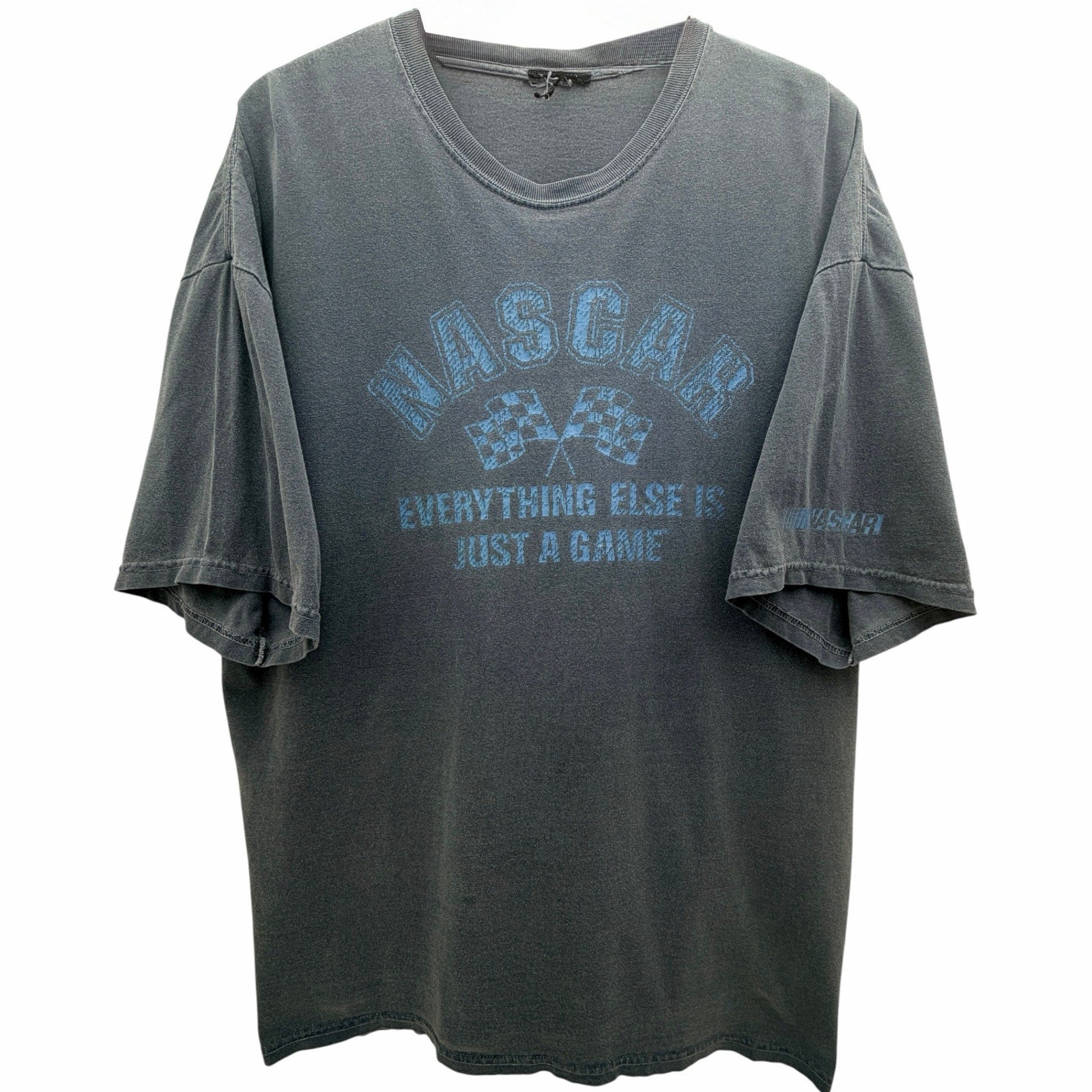 NASCAR Everything Else Is Just a Game Distressed Blue T-Shirt Men's 2XL