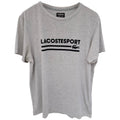 Lacoste Sport T Shirt Mens XL Gray Logo Graphic Tee