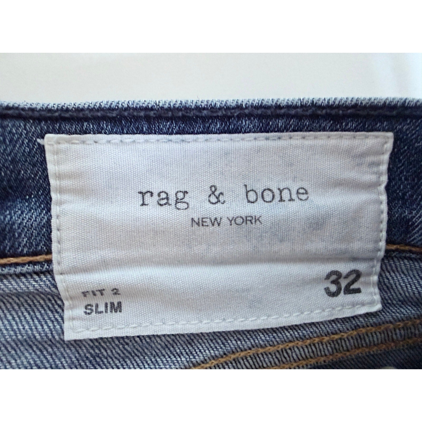 Rag & Bone Slim Fit Jeans Mens 32 Blue Denim Straight Leg Pants