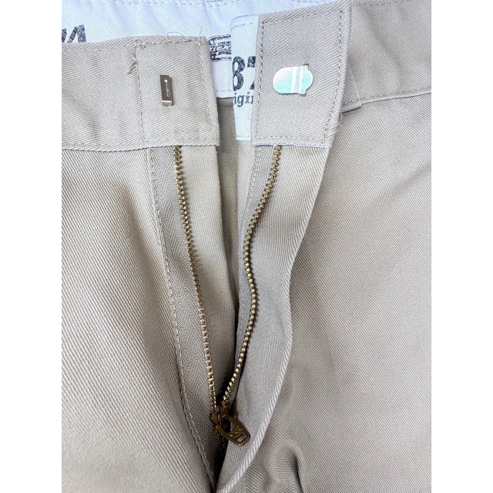 Dickies 874 Work Pants Mens 33x31 Khaki Straight Leg Original Fit Uniform