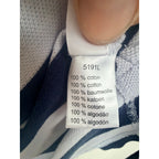 Lacoste Blue White Striped Pique Polo Mens Large - product photo 5