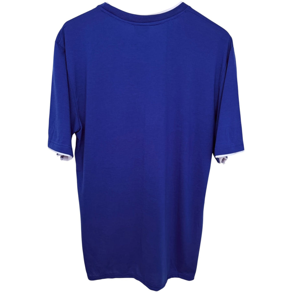 Italia Men's Blue Crewneck T-Shirt — back view