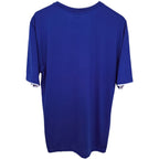 Italia Men's Blue Crewneck T-Shirt — back view