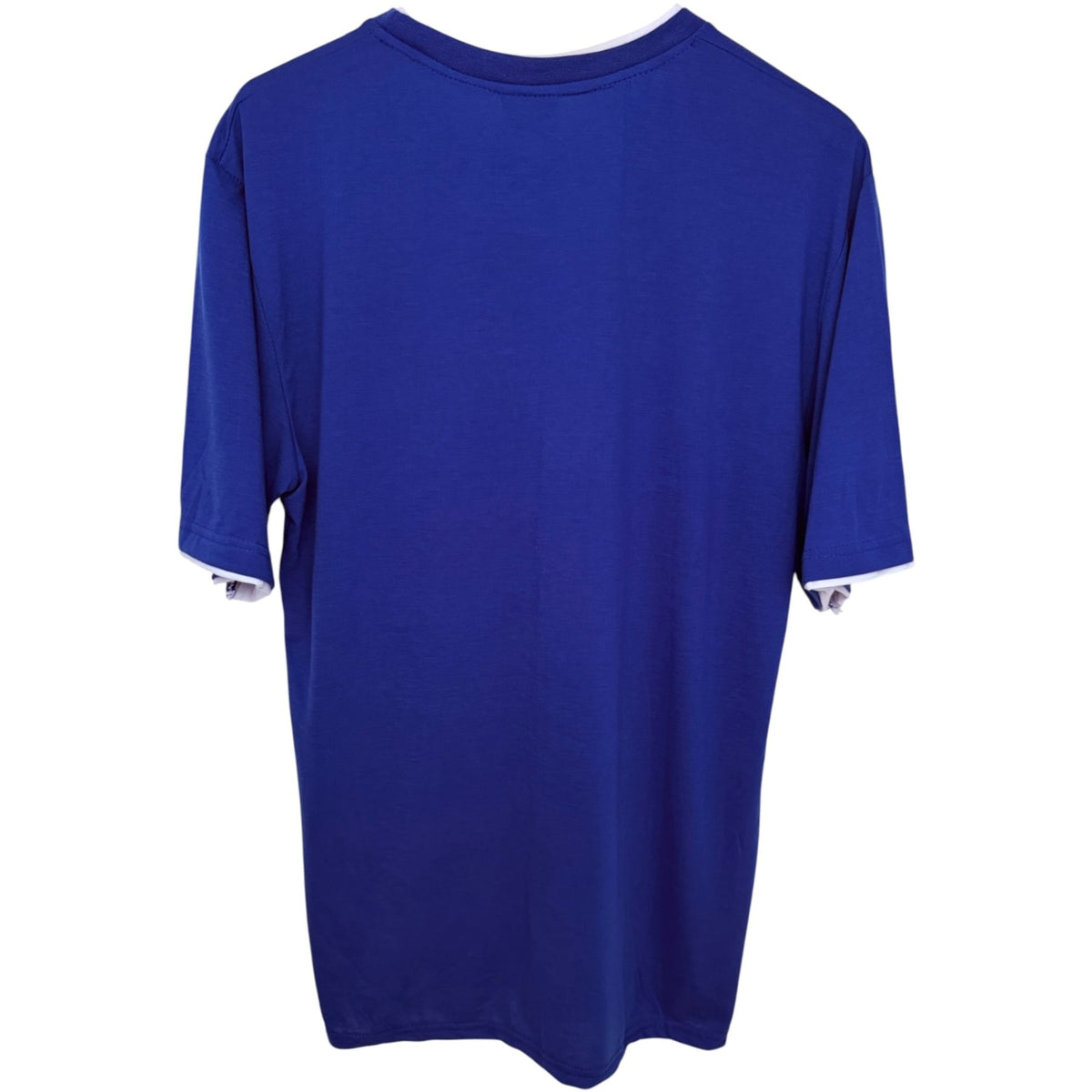 Italia Men's Blue Crewneck T-Shirt — back view